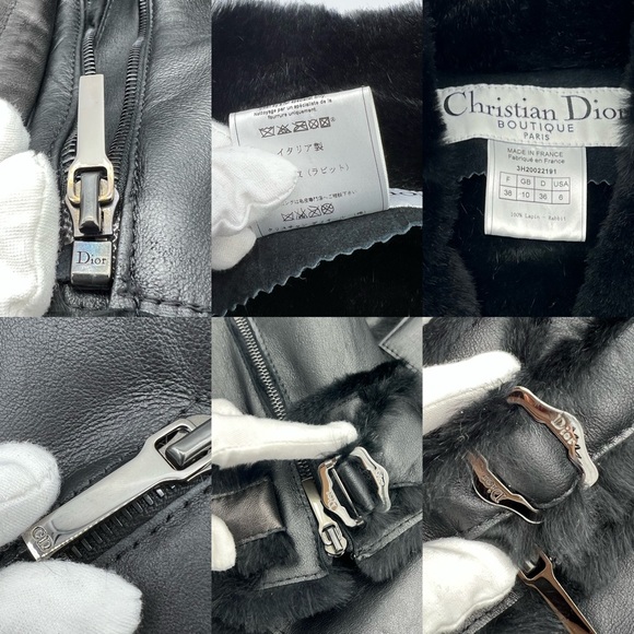 Authentic DIOR Biker leather jacket - Picture 12 of 17